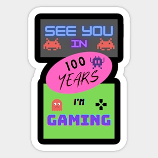 I'm gaming Sticker